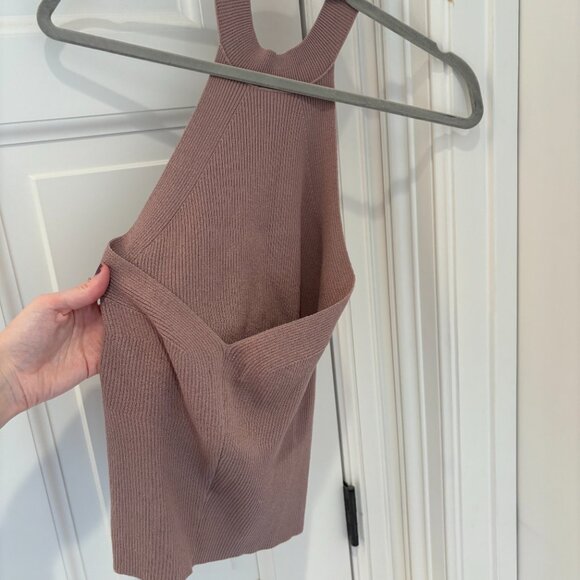 Intermix Anya Blush High Neck Halter top - Picture 4 of 6